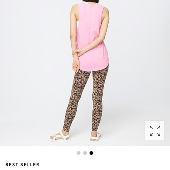 J Crew Longline layering tank textured slub tank Pink 💕‎ AK522 - Picture 2 of 3
